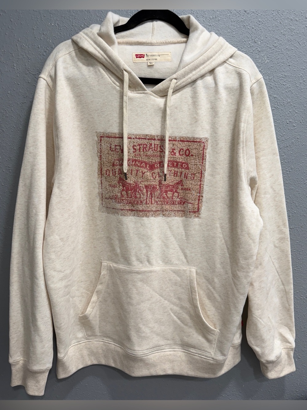 Levi Strauss & Co. | Men’s Pullover Hoodie with Rustic Red Graphic, Size XL, NWT